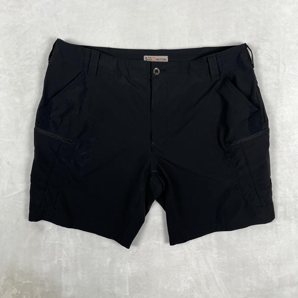 5.11 Tactical Shorts Mens 40 Black Cargo 9 Inseam Utility Hiking Work Wear
